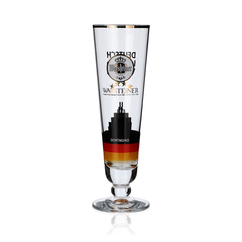 Verre collector Warsteiner 0,2 l, coupe Dortmund, Allemagne, édition spéciale football