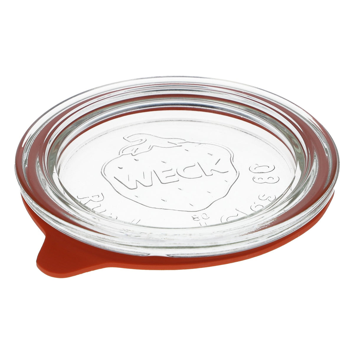 Couvercle pour bocaux Weck avec joint en caoutchouc, diamètre 9 cm, bord rond 80 – Vue 2