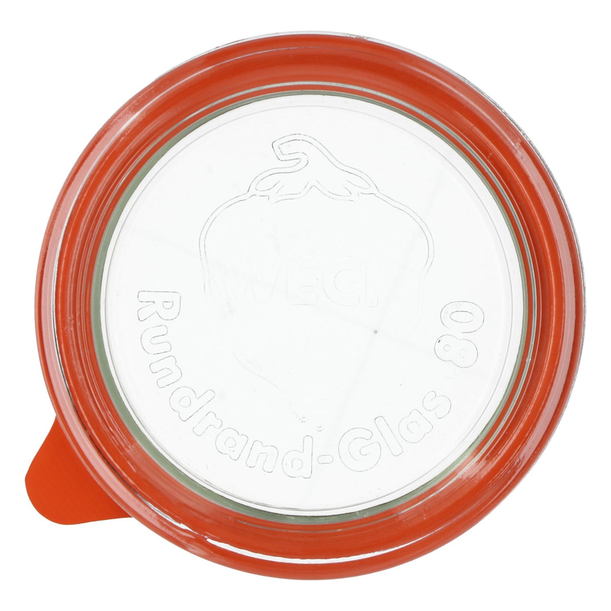 Couvercle pour bocaux Weck avec joint en caoutchouc, diamètre 9 cm, bord rond 80 – Vue 3