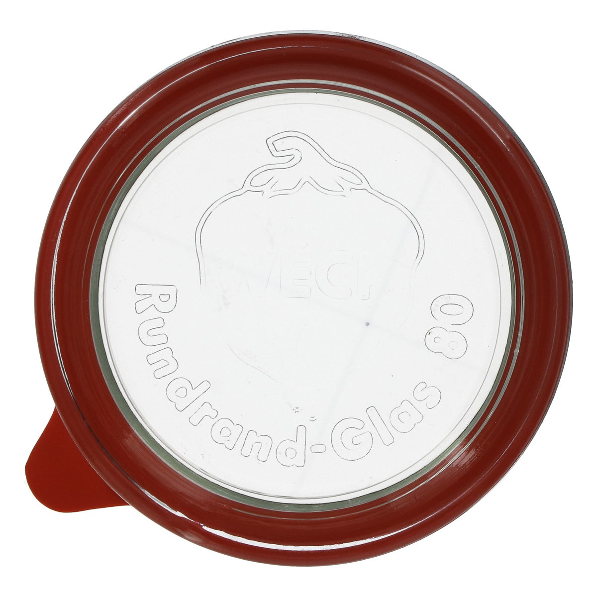 Couvercle pour bocaux Weck avec joint en caoutchouc, diamètre 9 cm, bord rond 80 – Vue 4