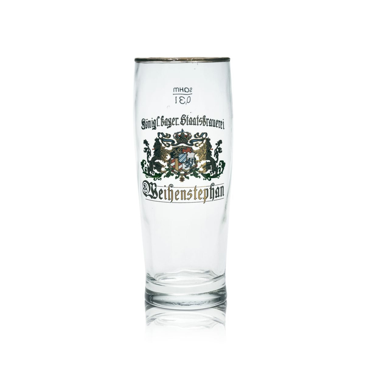 Weihenstephan verre à bière verre de collection 0,3l Willi gobelet verres bord doré brasserie