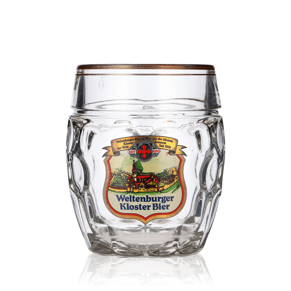 Verres à bière du monastère de Weltenburg Verres à bière 0,3 l Chope Jaune Burg Stölzle