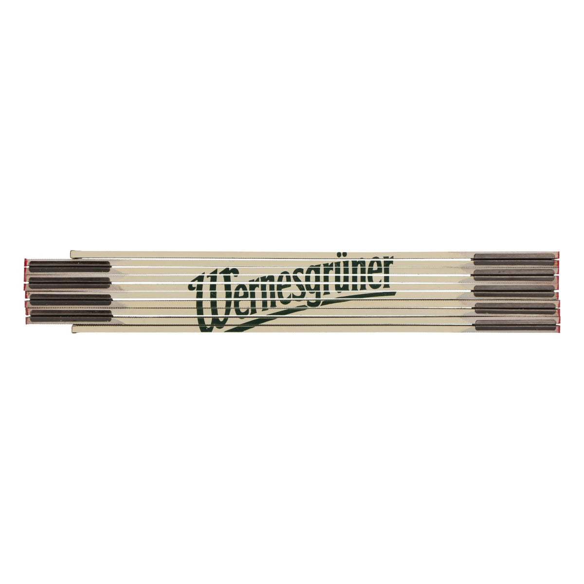 Mètre pliant Wernesgrüner de 2 m en bois blanc – Cadeau pour artisans – Vue 2
