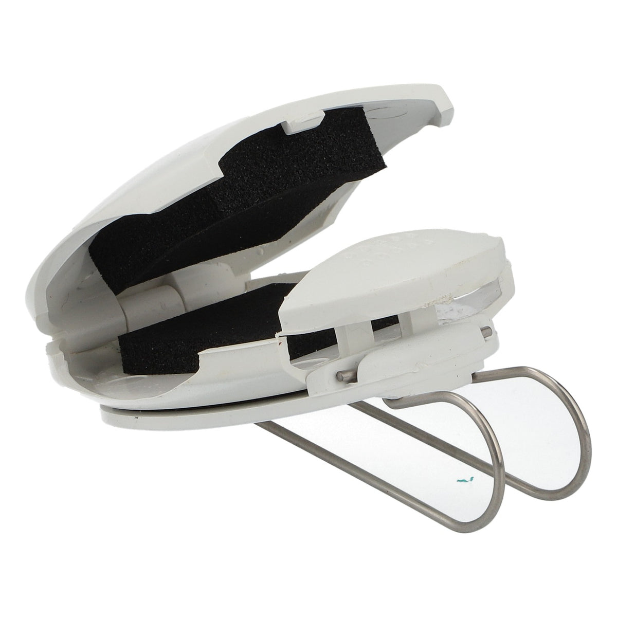 Clip pour lunettes WimexX pour pare-soleil, blanc – fixation sûre dans la voiture – Vue 3