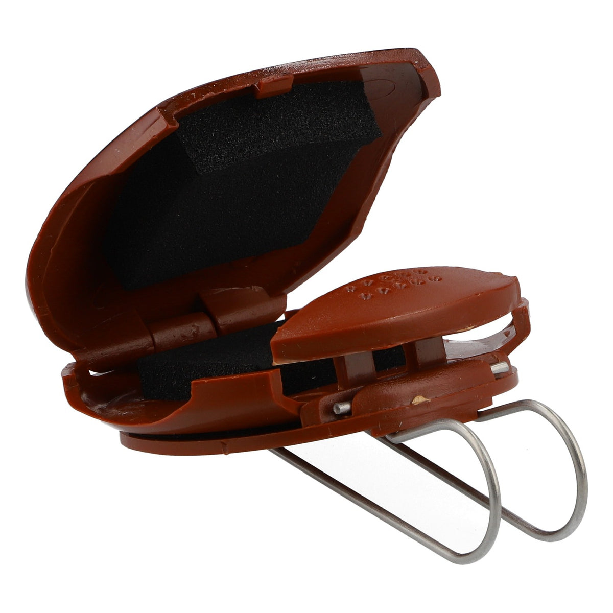 WimexX Clip pour lunettes Pare-soleil cuivré Support pour lunettes de voiture facile à utiliser – Vue 3