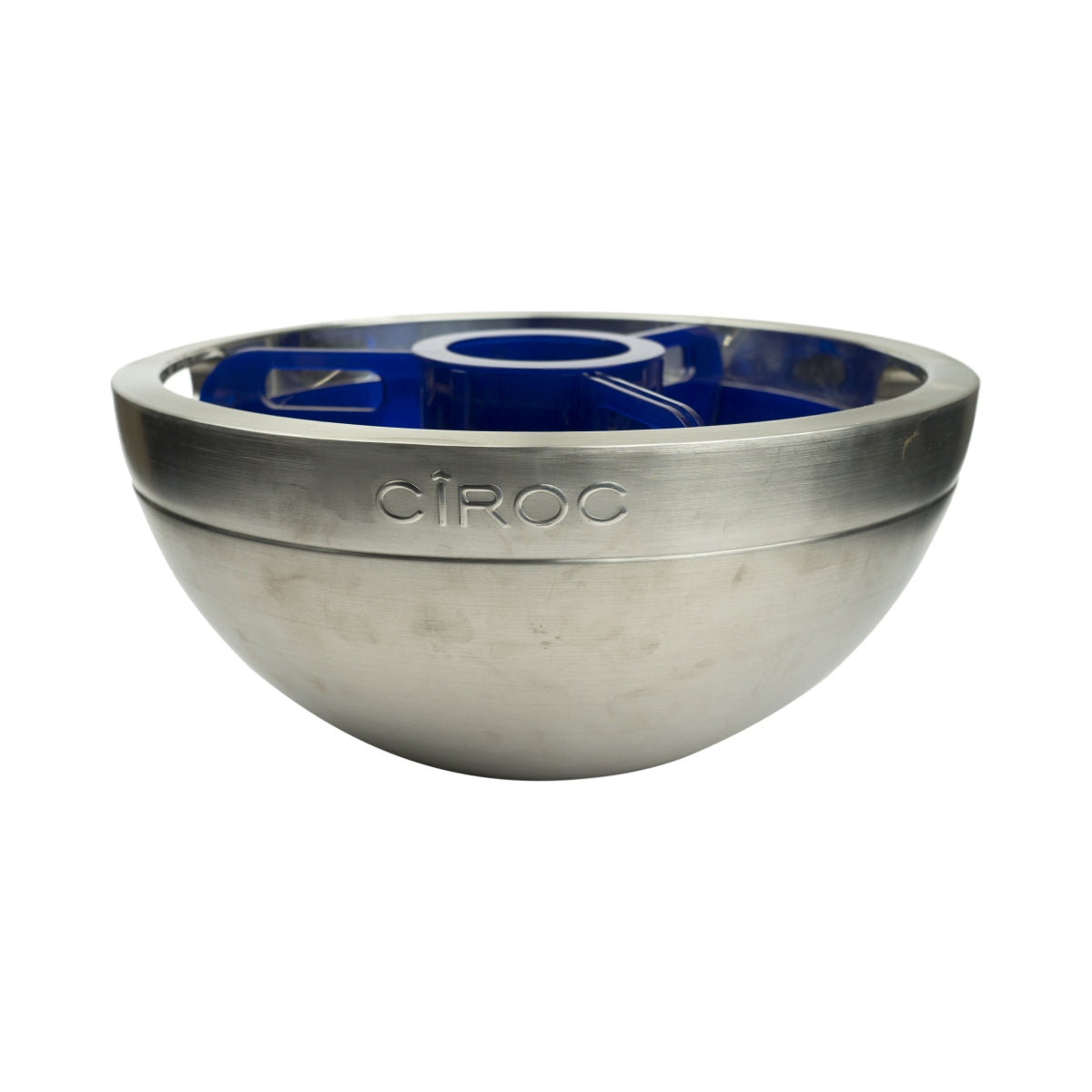 XXL Ciroc Vodka Refroidisseur Bleu Glacier Seau Bar Bouteilles Métal Rond Argent Bleu Bouteille Glace
