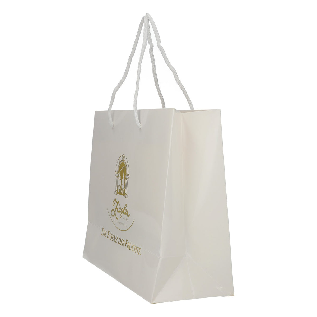 Sac cadeau Ziegler, sac de transport blanc pour schnaps – Sac cadeau haut de gamme – Vue 3