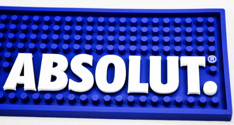 1 Absolut Vodka Tapis de bar Vodka, tapis de bar, tapis égouttoir, bleu     nouveau