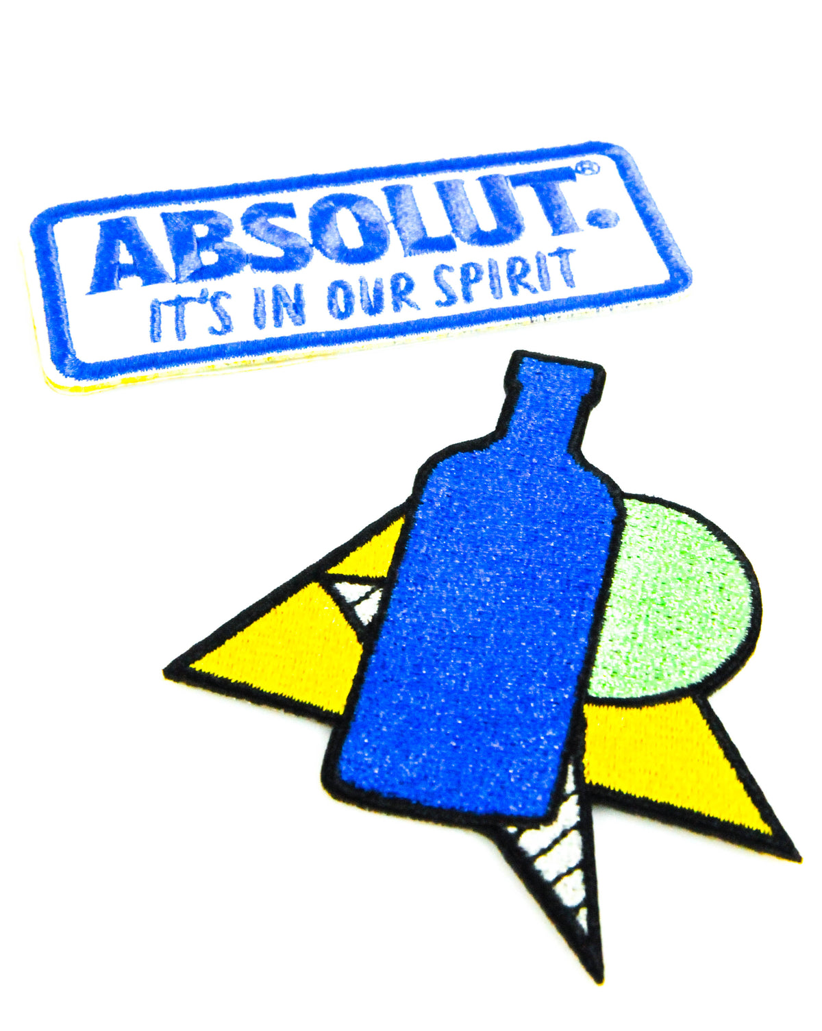 1 Absolut Vodka Patch thermocollant Lot limité de 2 Patch thermocollant, patchs, écussons rétro des années 90     neuf – Vue 2