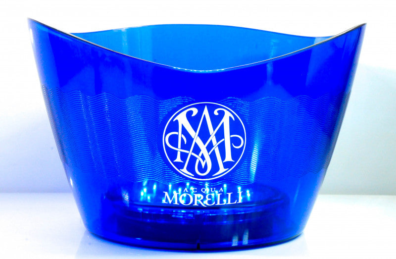 1 refroidisseur d'eau Acqua Morelli Refroidisseur de bouteilles LED, bac à glaçons, modèle bleu acrylique     neuf