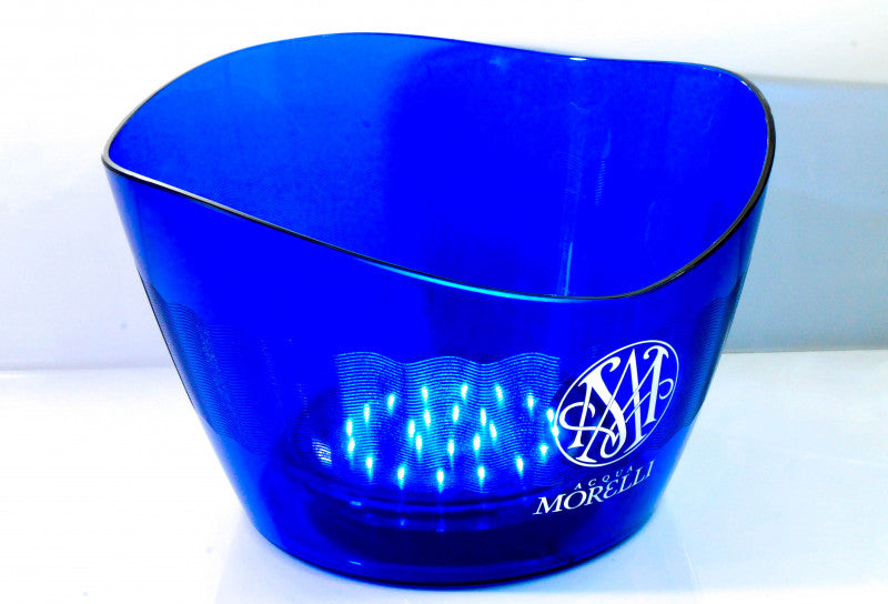 1 refroidisseur d'eau Acqua Morelli Refroidisseur de bouteilles LED, bac à glaçons, modèle bleu acrylique     neuf – Vue 2