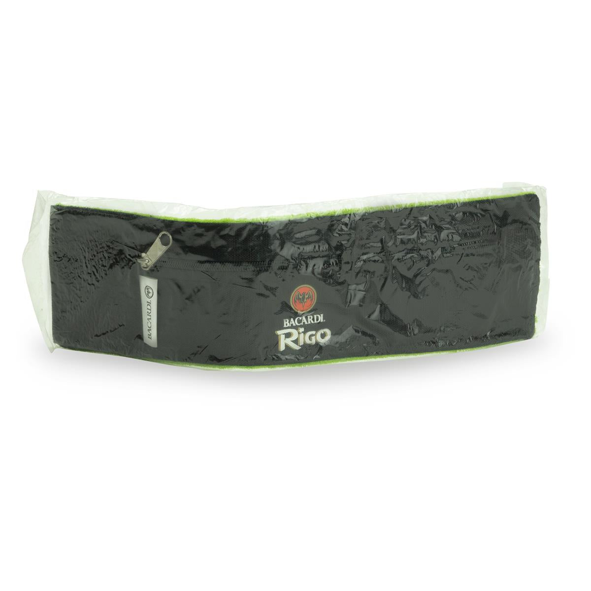 1 pochette à monnaie Bacardi Rum avec fermeture éclair « Rigo » noir/vert neuve