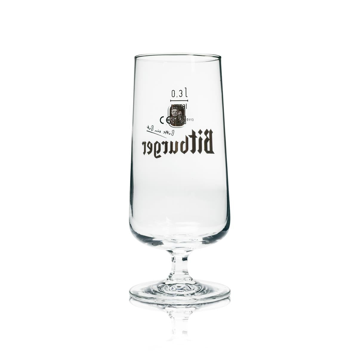 6 verres à bière Bitburger de 0,3 l, modèle Rastal – Vue 3