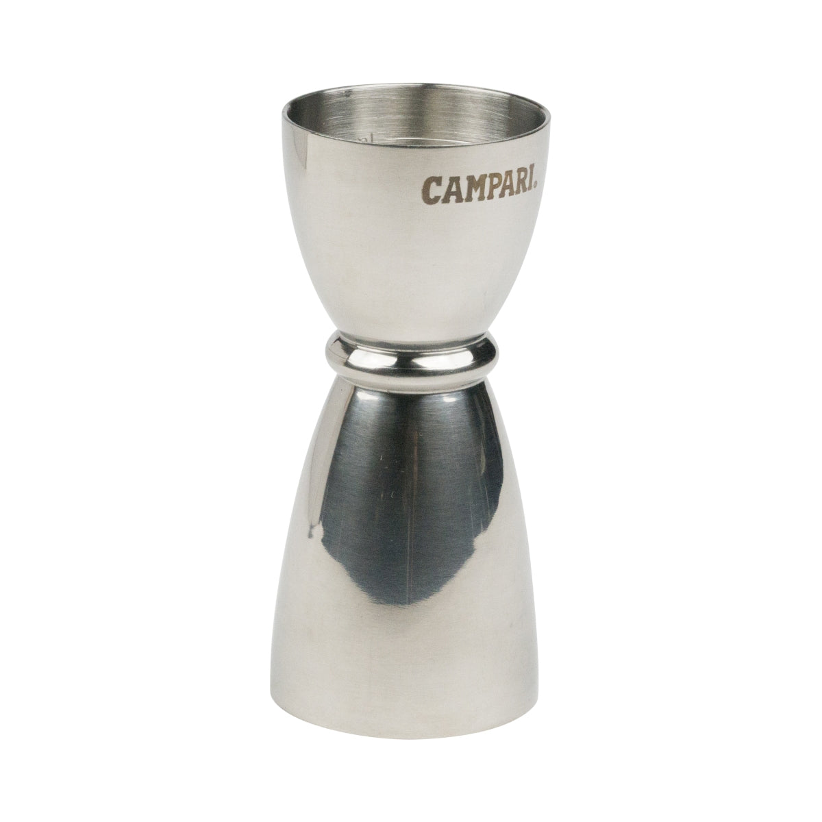 1 doseur à liqueur Campari Jigger en acier inoxydable argenté 1+1,5+2+3 cl, chêne, neuf