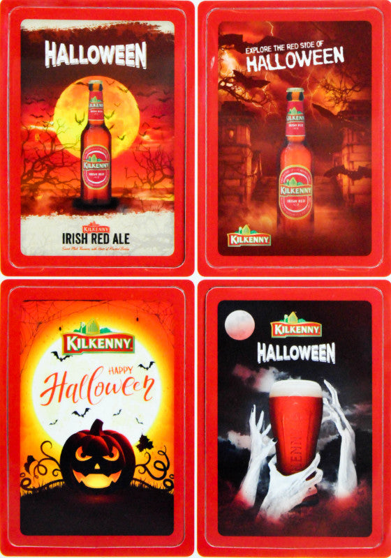 1 bière Kilkenny aimant bière, 4 x aimants, réfrigérateur, aimants pour réfrigérateur, ensemble d'aimants Helloween     nouveau