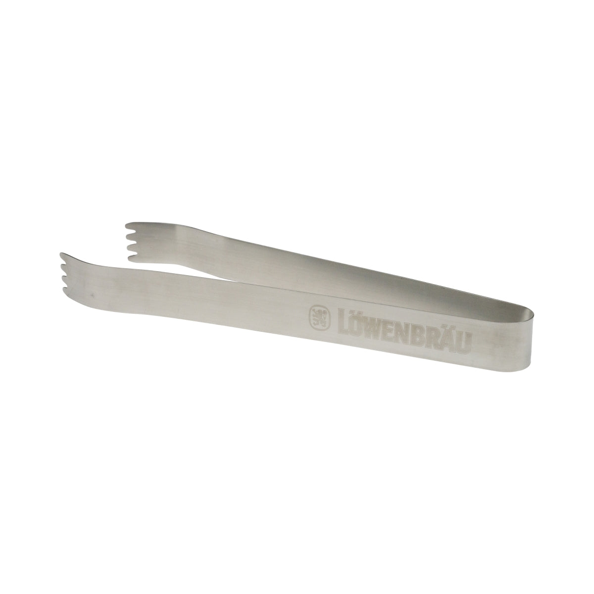 1 pince à barbecue Löwenbräu en acier inoxydable argenté 30 cm neuve