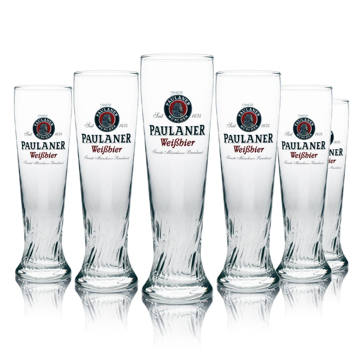 6 verres à bière blanche Paulaner 0,5 l Verres à bière blanche calibrés Gastronomie Brasserie Bavière – Vue 4