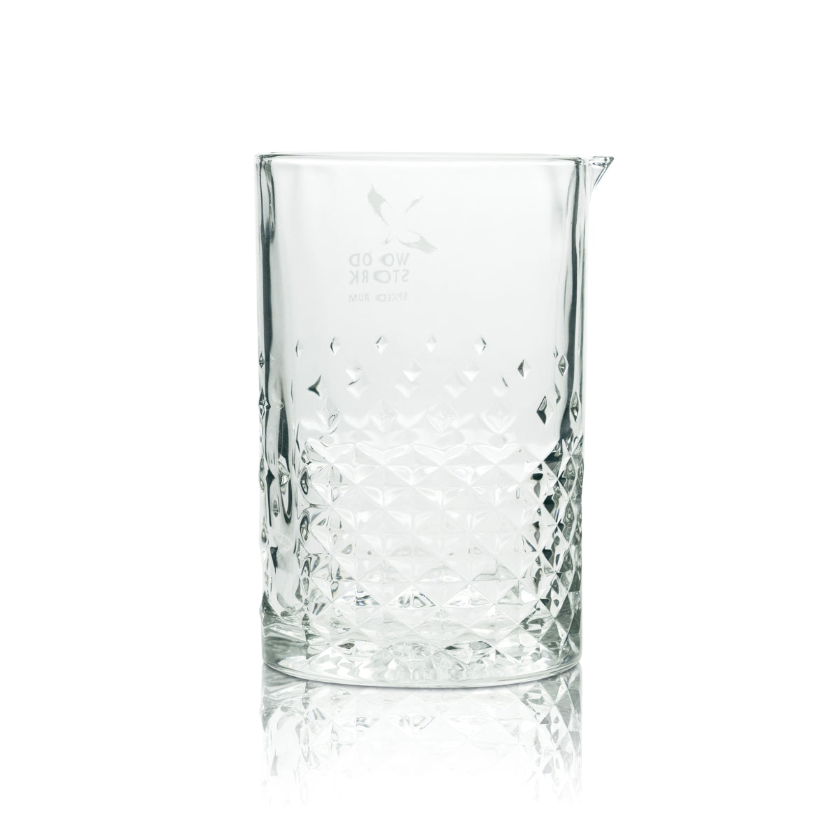 1 verre à mélange Wood Stork Rum 0,75 l, nouveau design en relief – Vue 2