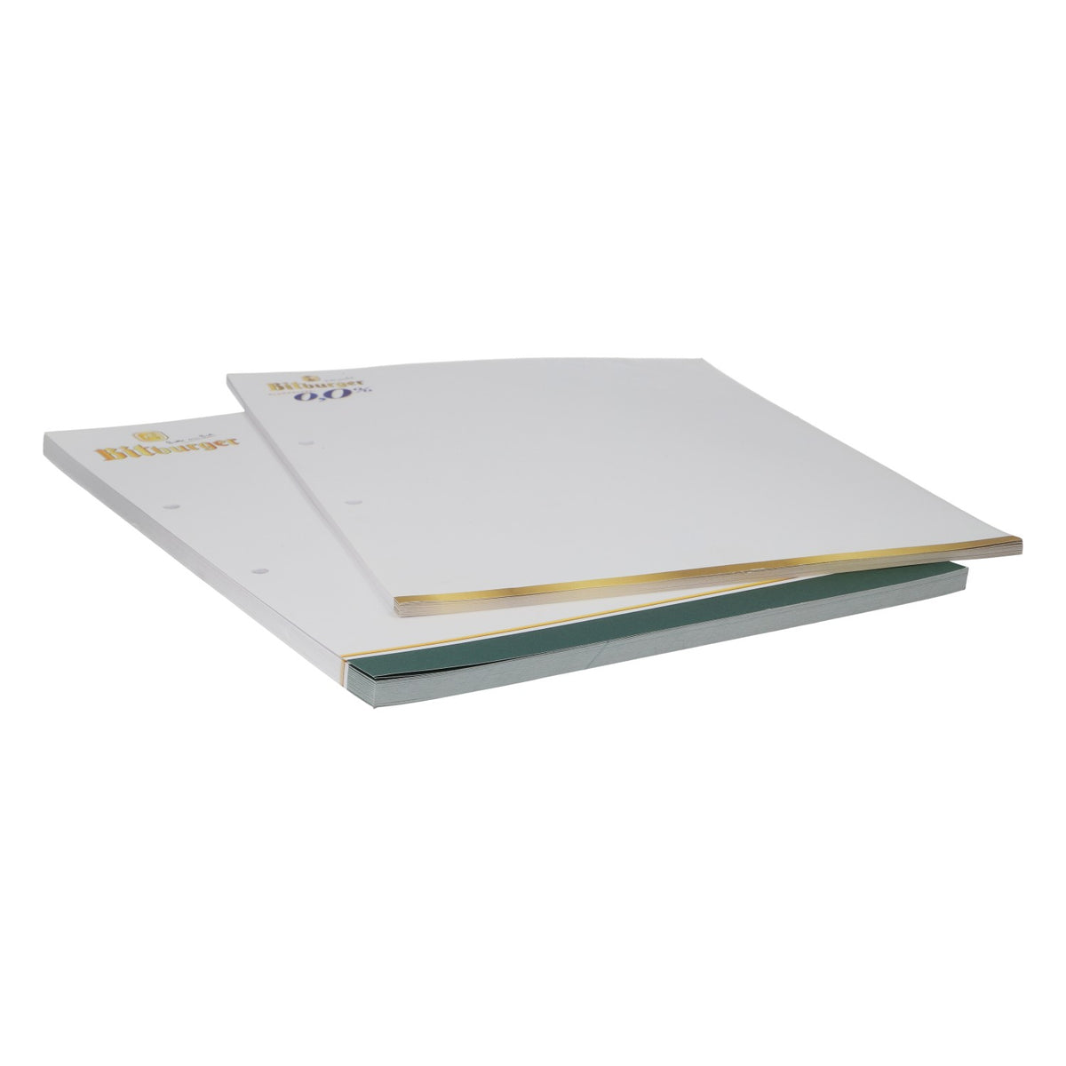 100 encarts pour menus Bitburger au format A4, sans alcool, pour la restauration – Vue 3
