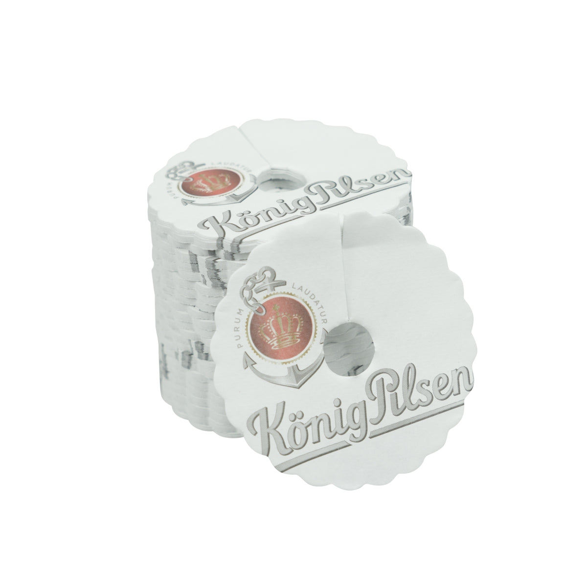 1000 rosettes de bière König Pilsener, cols de verre Pils, gouttes, napperons