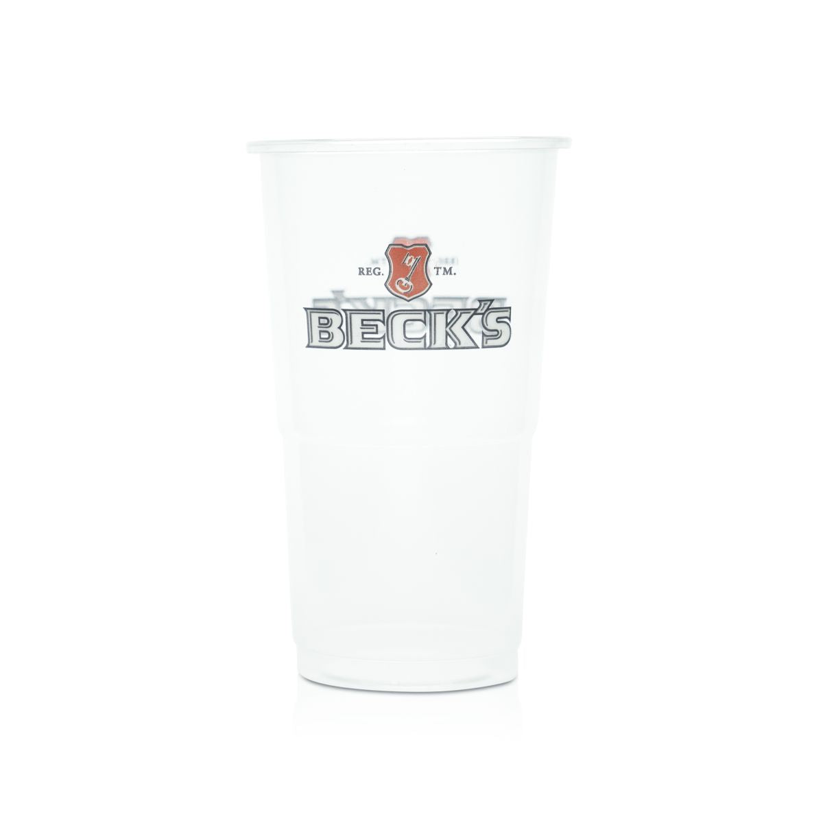 100 gobelets jetables Becks en verre 0,3 l Gobelets en plastique Verres à bière Fête Festival Bar – Vue 2