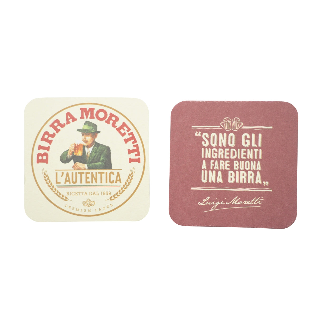 100x sous-verres Birra Moretti en feutre pour verres, Italie, bière, bar – Vue 2