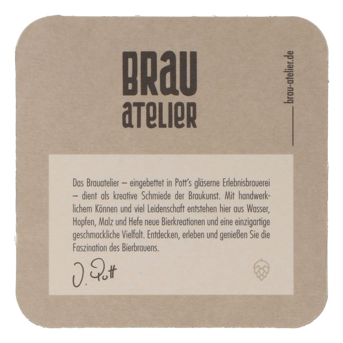 100x Brauatelier Sous-verres Sous-verres en verre 9,5x9,5cm – Vue 4