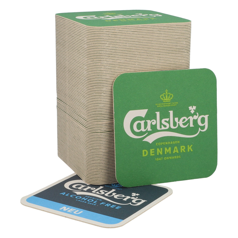 100x sous-verres Carlsberg sous-verres en verre sous-verres « Alcohol Free »