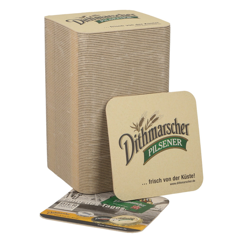 100 sous-verres à bière « Dithmarscher » – « La prise du jour » – Accessoires de bar