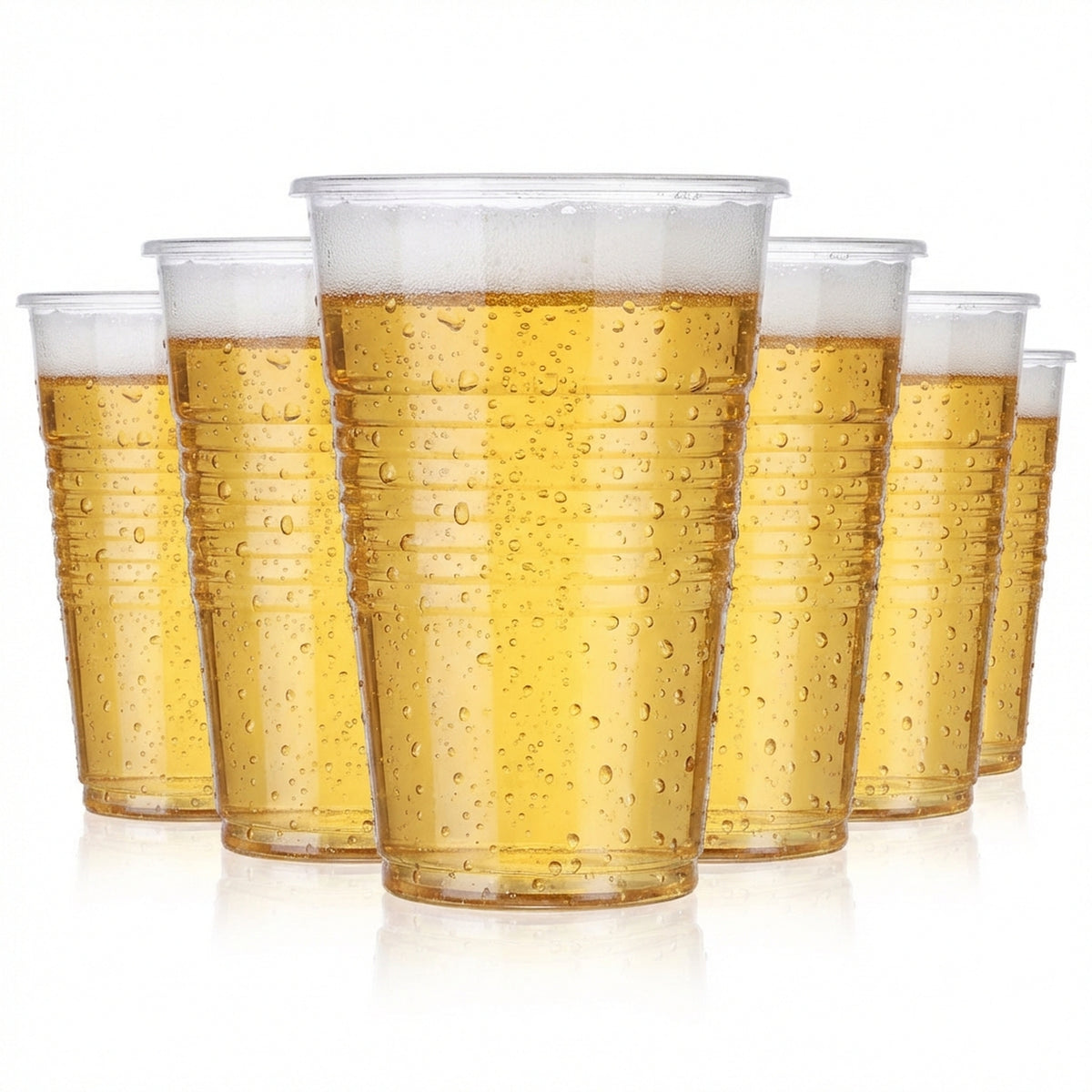 lot de 100 gobelets jetables 0,2 l en plastique Eco Line Gobelets de fête