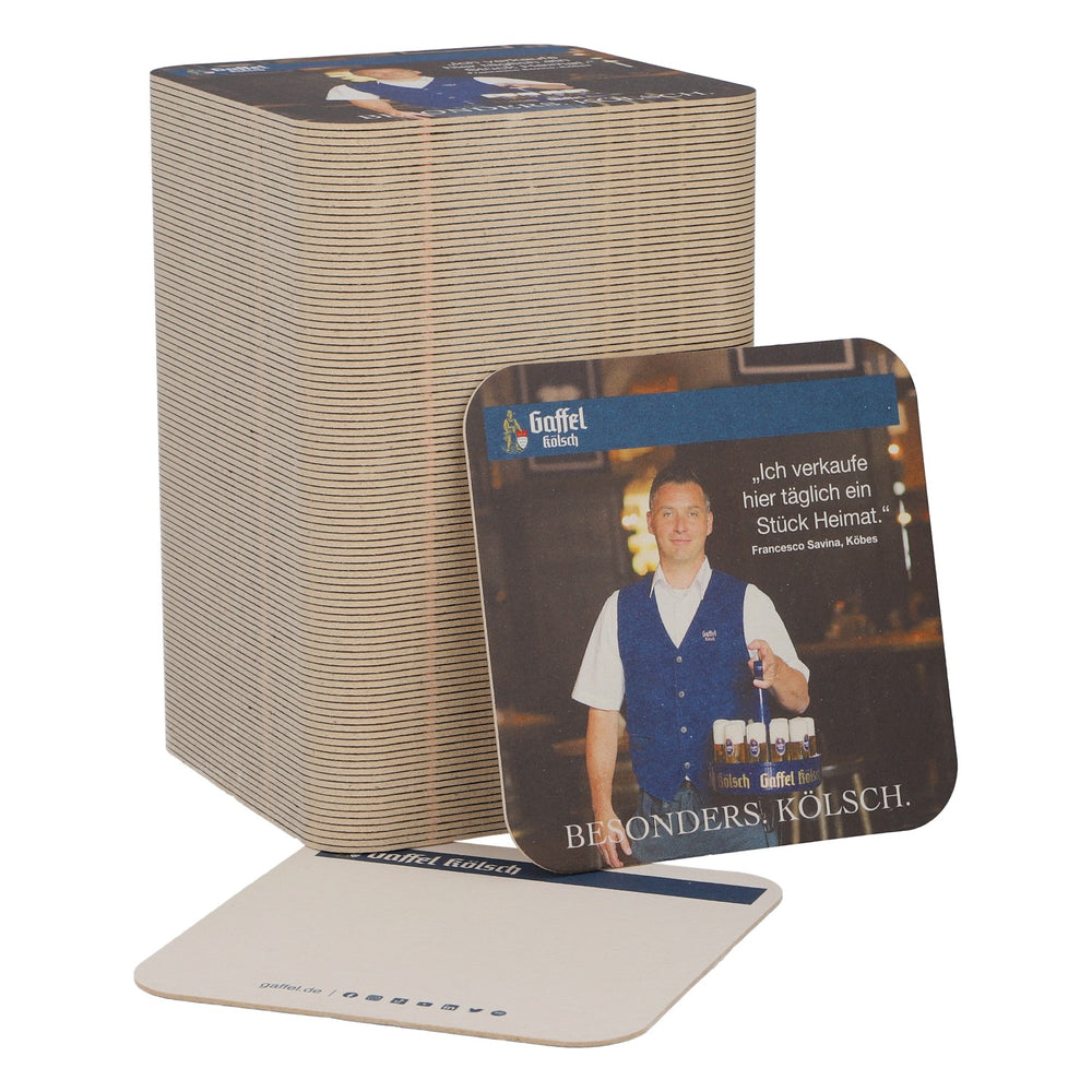 100 sous-verres Gaffel Bier sous-verres en verre accessoires de bar Francesco Savina