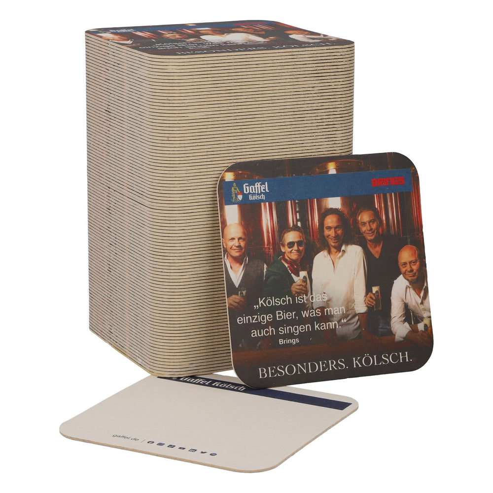 100x sous-verres Gaffel Bier sous-verres en verre accessoires de bar Brings