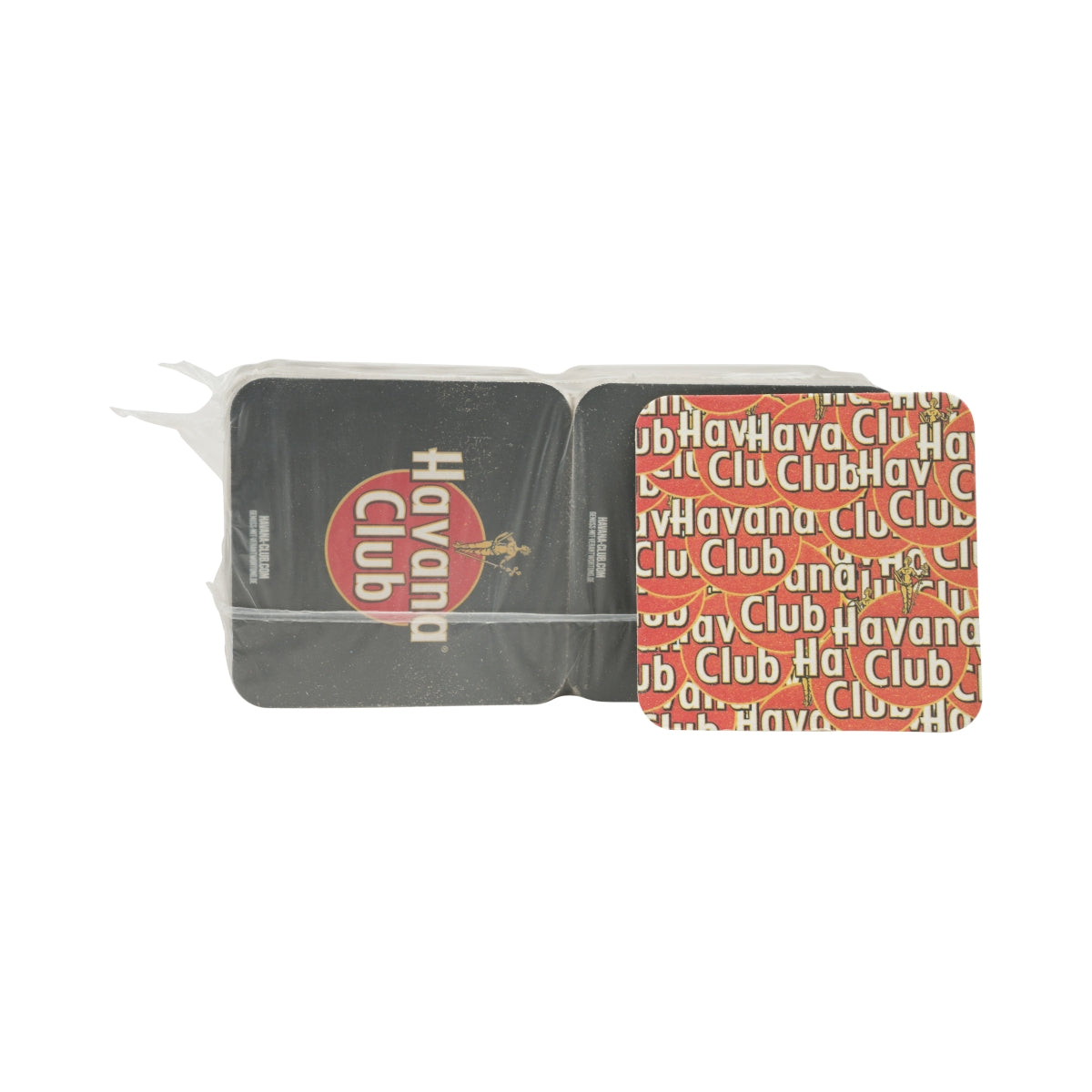 100x sous-verres Havana Club Rum, noir, 9 x 9 cm, rouge, feutre pour verre – Vue 5