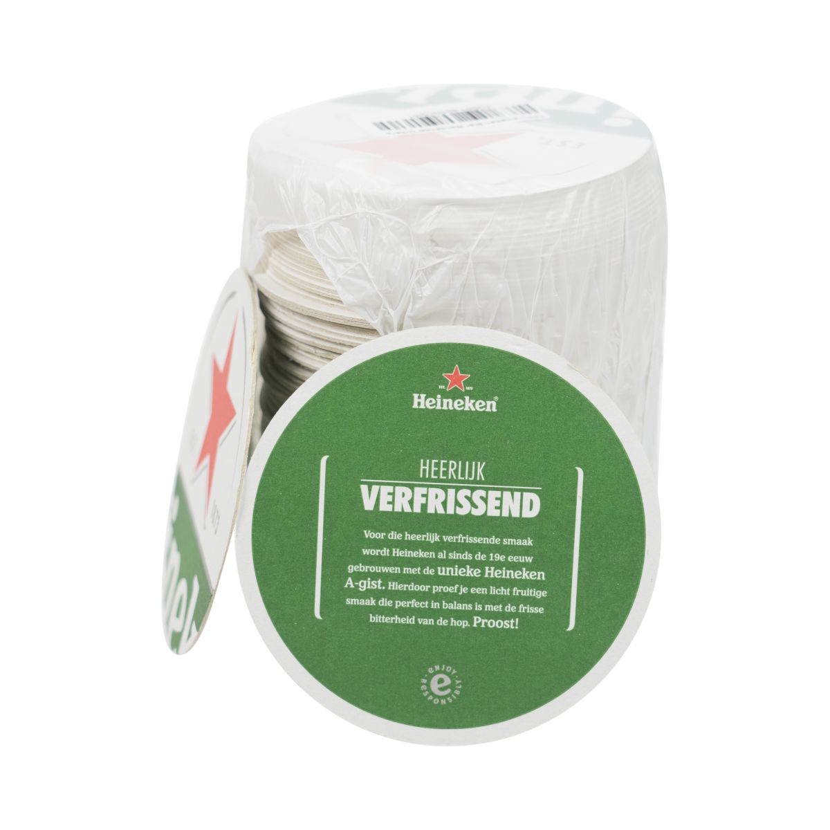 100x sous-verres Heineken sous-bocks anti-gouttes ronds accessoires pour la restauration – Vue 2
