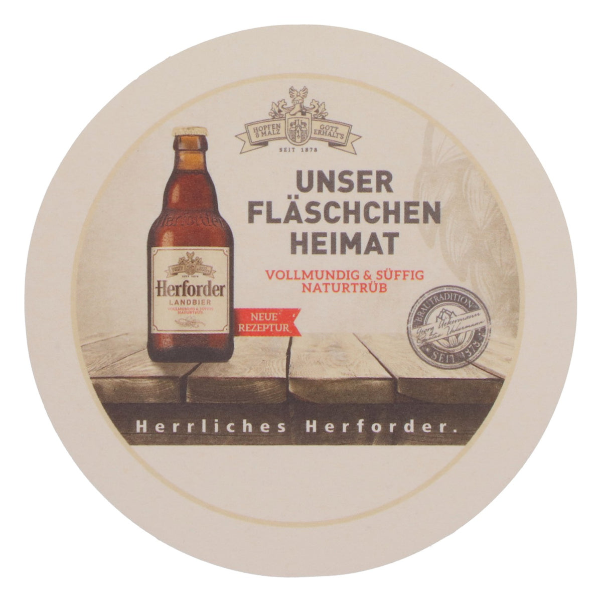 100 sous-verres de la brasserie Herforder Brauerei  « Unser Fläschchen Heimat » (Notre petite bouteille locale) – Vue 4