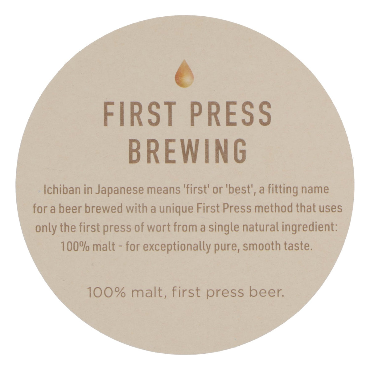 100 sous-verres Kirin Ichiban, sous-verres en verre, ronds, 10,8 cm – Vue 4