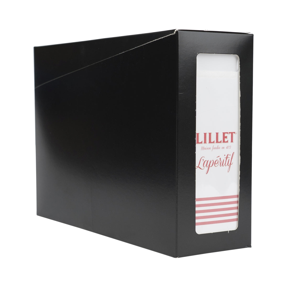 100x Lillet Liqueur Pochette à couverts 19x9cm Porte-serviettes Distributeur gastronomique blanc