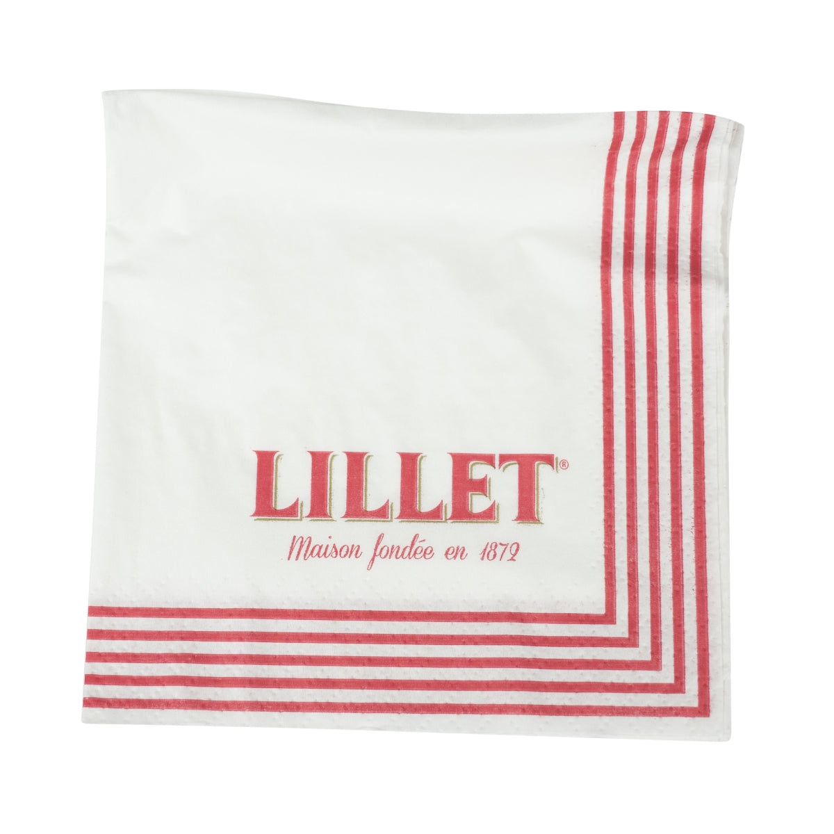 100x Lillet Serviettes Sous-verres Anti-gouttes Serviette 24x24cm Gastronomie Boissons – Vue 2