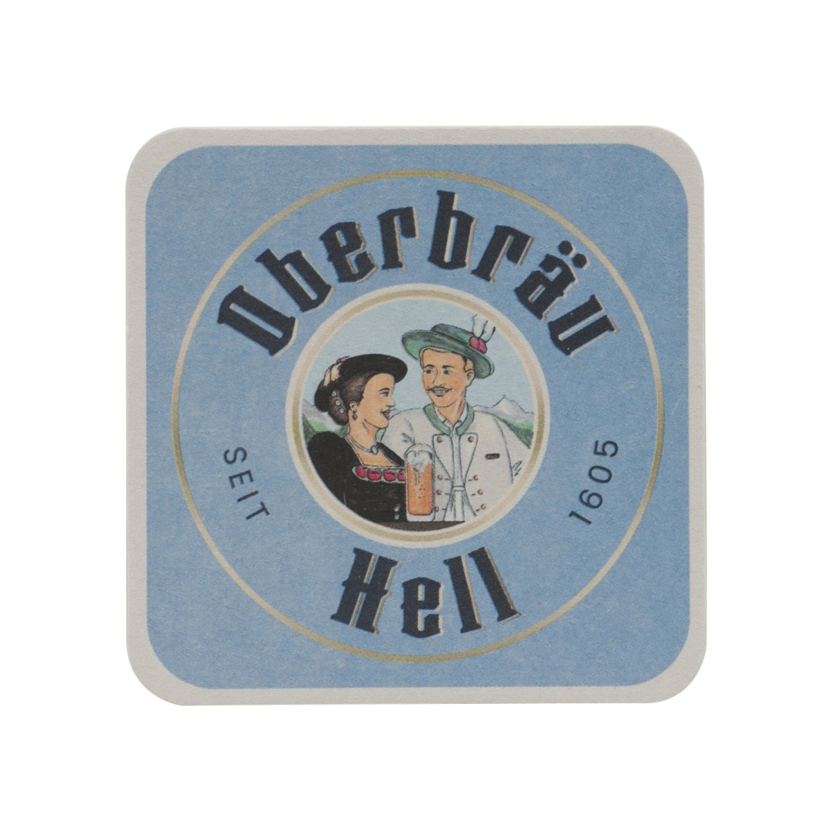 100 sous-verres Oberbräu Hell 11 cm pour verres en papier – Vue 2