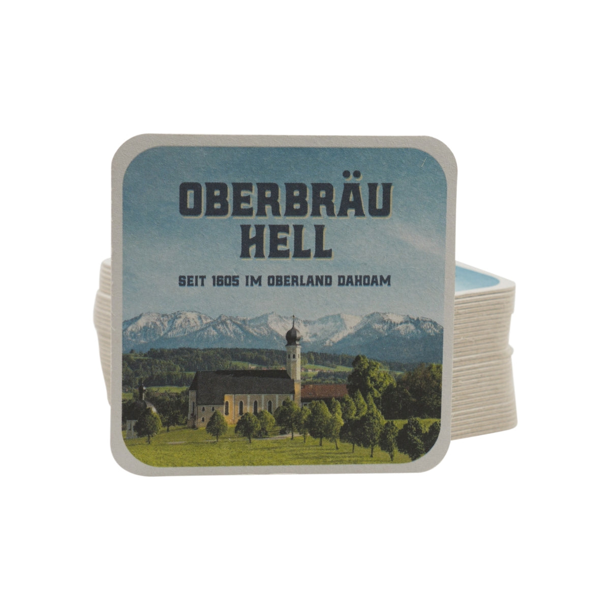 100 sous-verres Oberbräu Hell 11 cm pour verres en papier – Vue 4