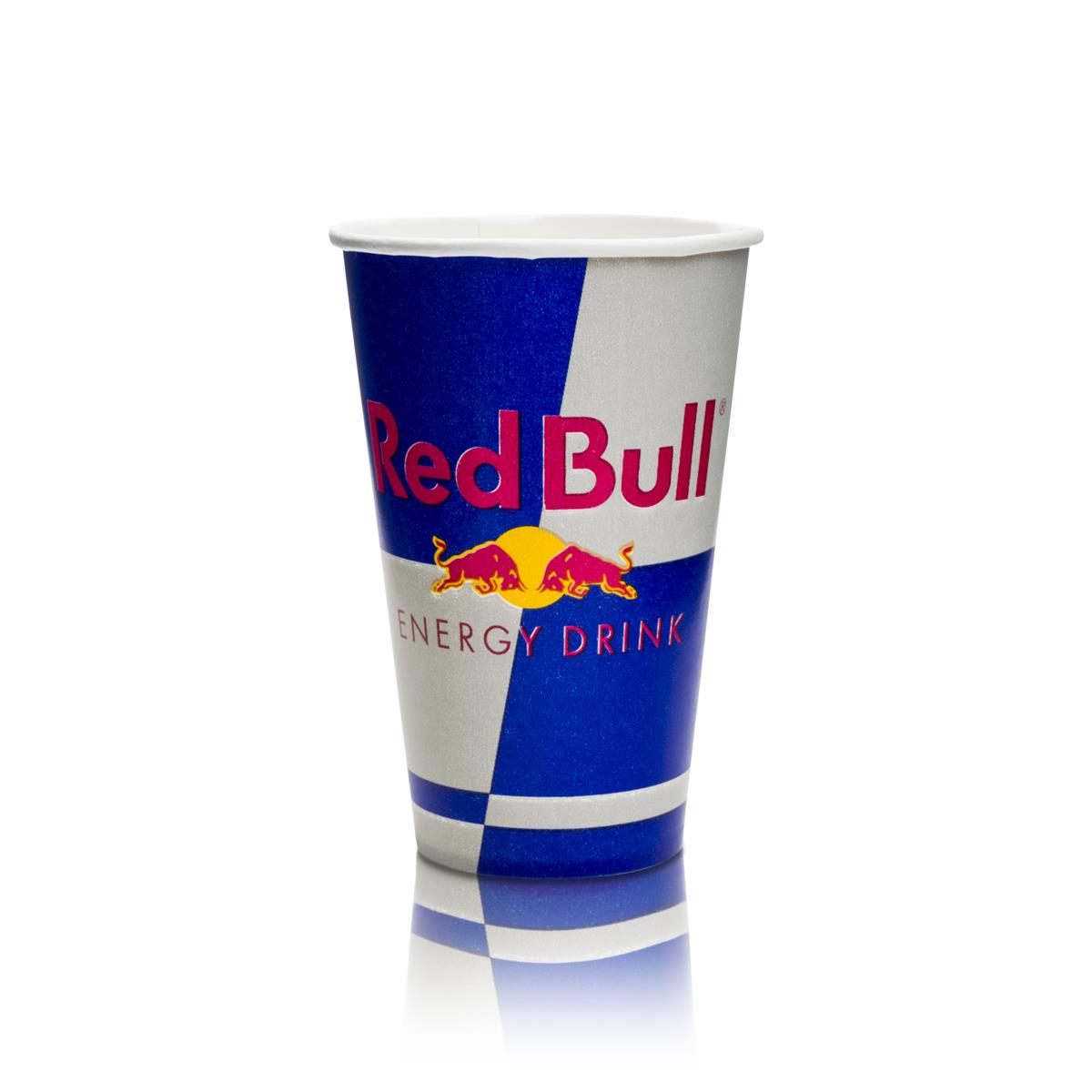 100 gobelets jetables Red Bull Energy en carton 0,2 l – Vue 2