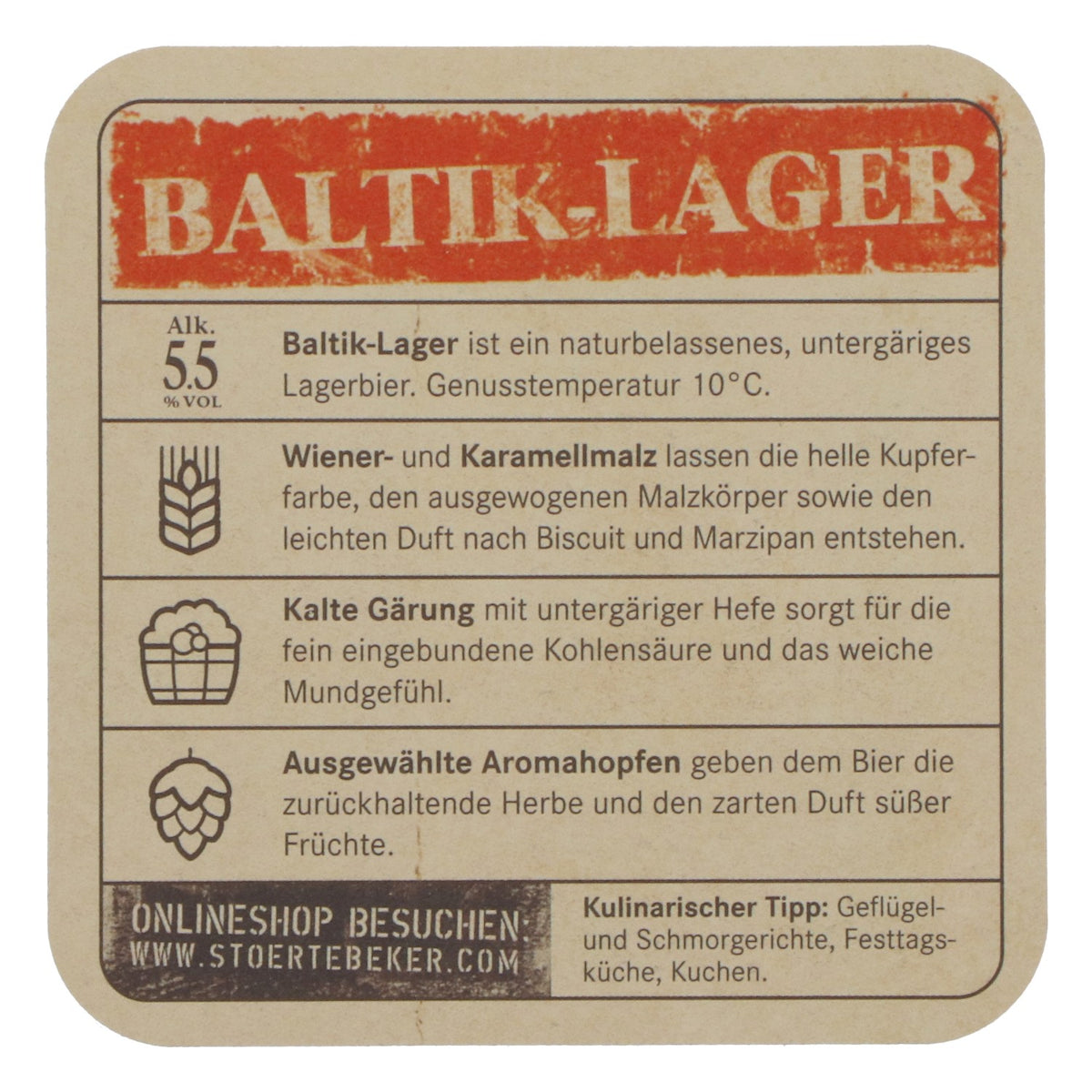 100 sous-verres Störtebeker « Baltik-Lager » NEUF – Sous-verres, accessoires de bar, décoration – Vue 4