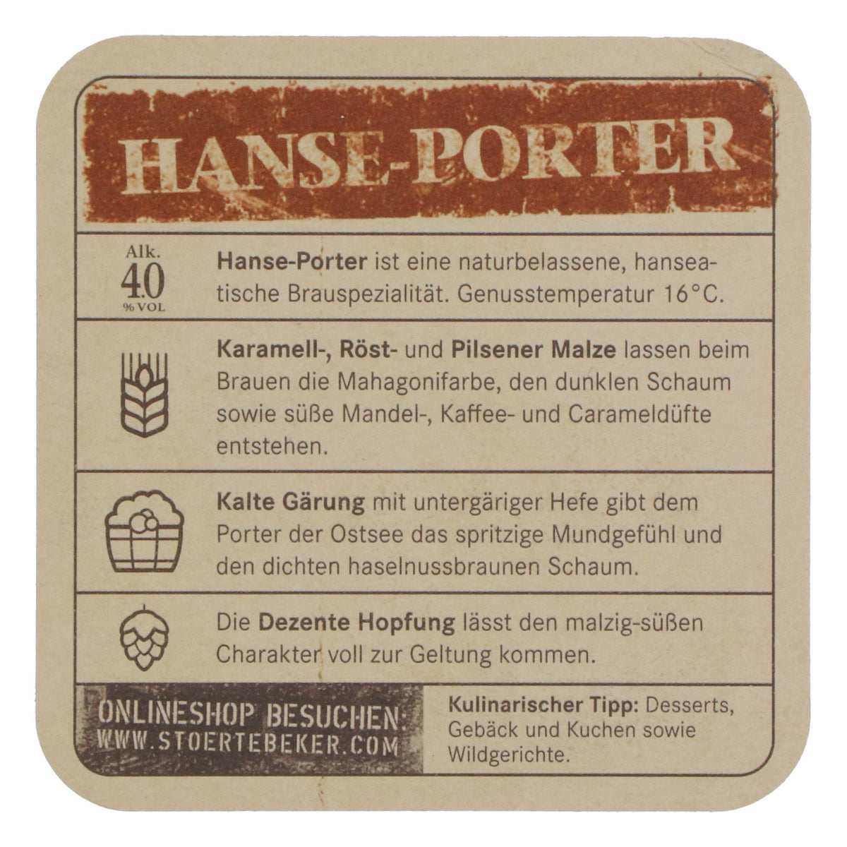 Lot de 100 sous-verres « Störtebeker » Hanse-Porter, accessoires de bar sur le thème maritime – Vue 4