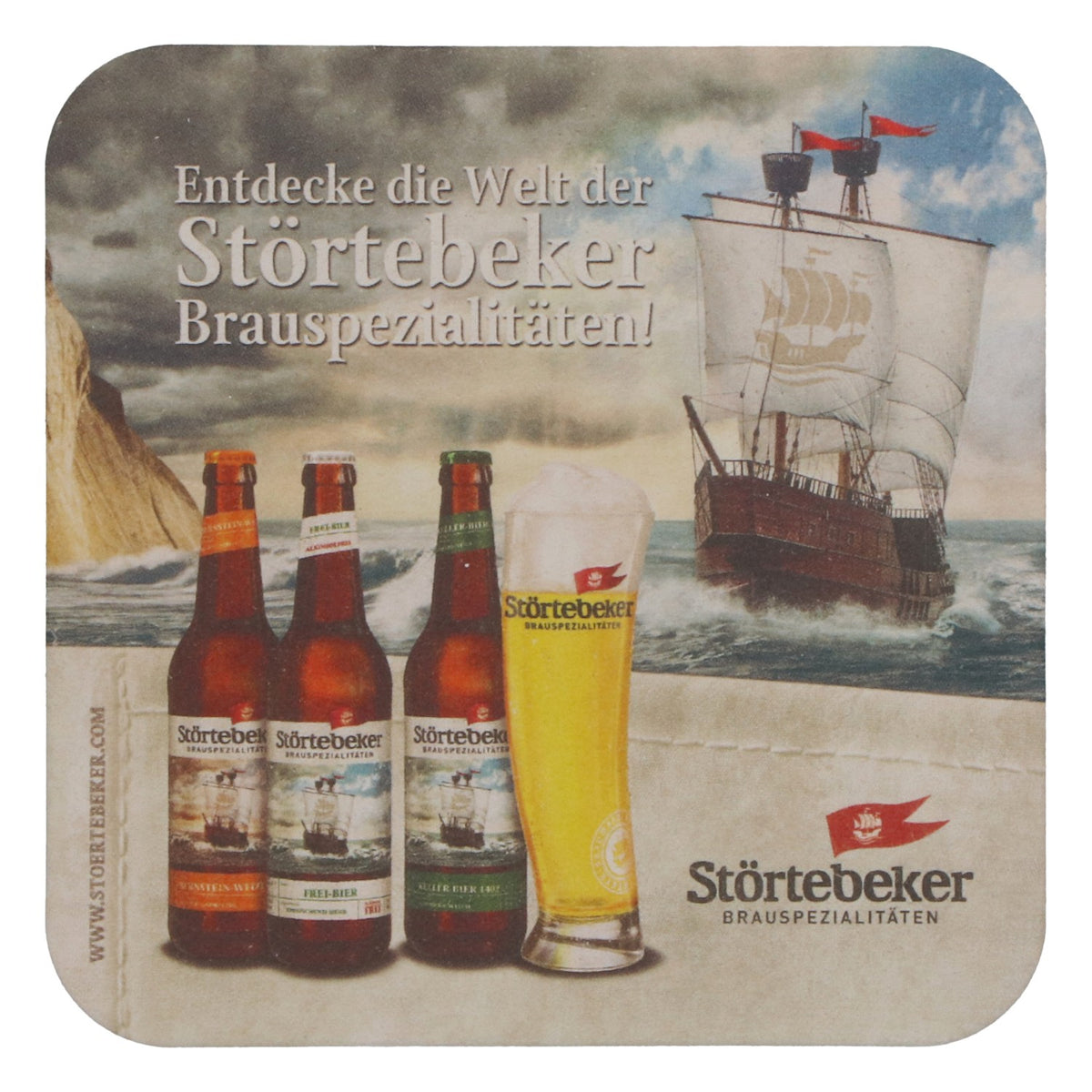 100 sous-verres « Störtebeker » – Bière de cave 1402 – Sous-verres sur le thème maritime – Accessoires de bar – Vue 3