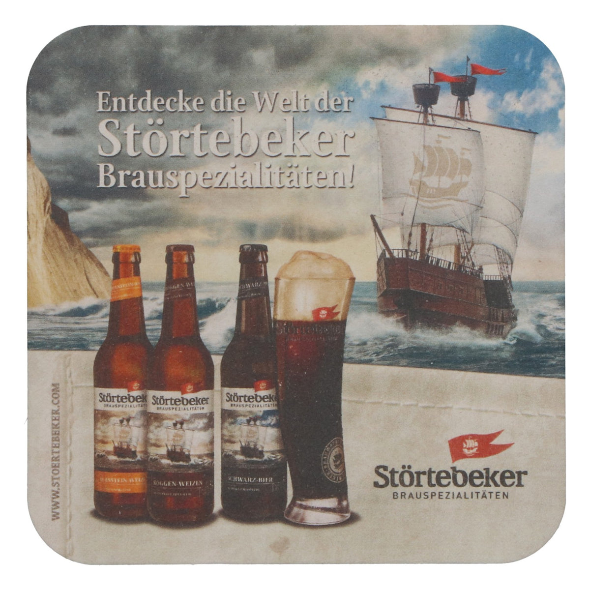 100 sous-verres « Störtebeker » noirs – Sous-verres pour bière – Accessoires de bar – Neufs – Vue 3