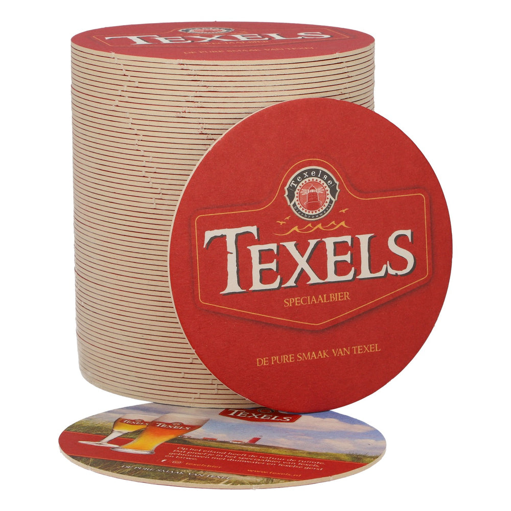 100x  Sous-verres Texels Bier Sous-verres en verre rouge Phare