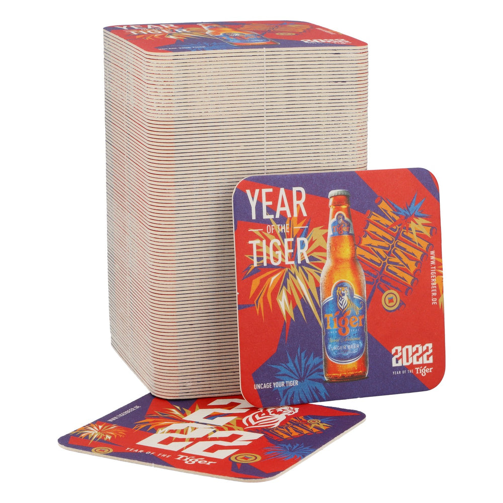100x  Sous-verres Tiger Beer Sous-verres en verre Sous-verres 2022