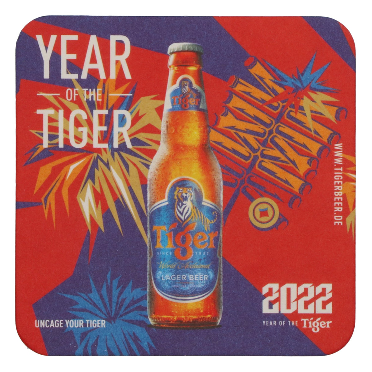 100x  Sous-verres Tiger Beer Sous-verres en verre Sous-verres 2022 – Vue 3