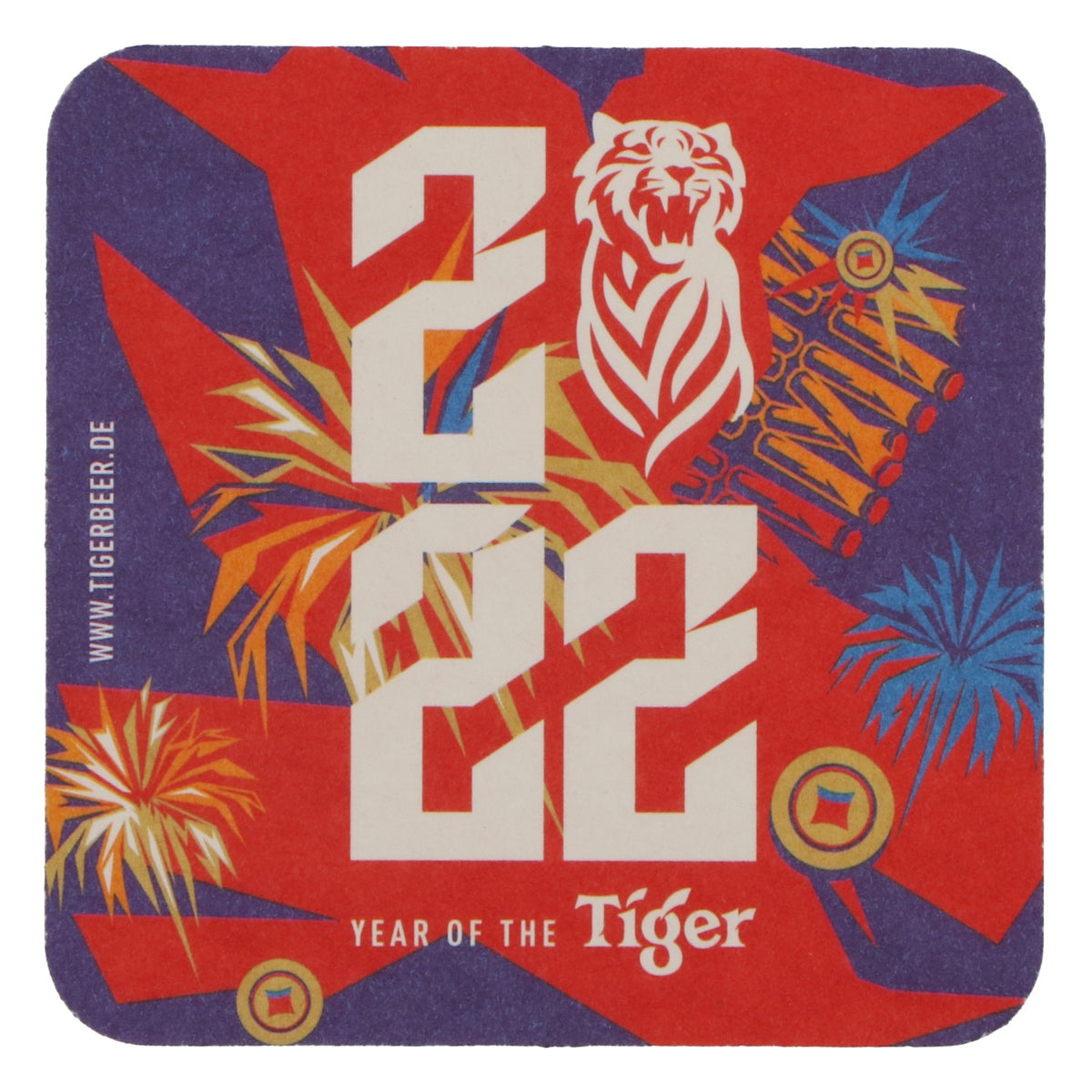 100x  Sous-verres Tiger Beer Sous-verres en verre Sous-verres 2022 – Vue 4