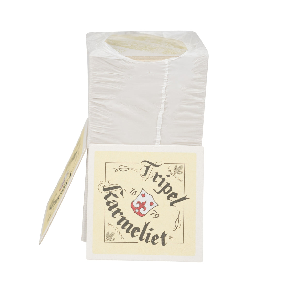100x sous-verres Tripel Karmeliet carrés 10x10cm Coaster Tropf – Vue 2